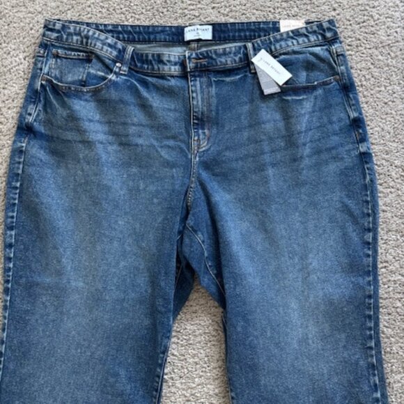 Lane Bryant MID RISE SLIM STRAIGHT ANKLE JEANS size 24 NWT - Picture 6 of 9